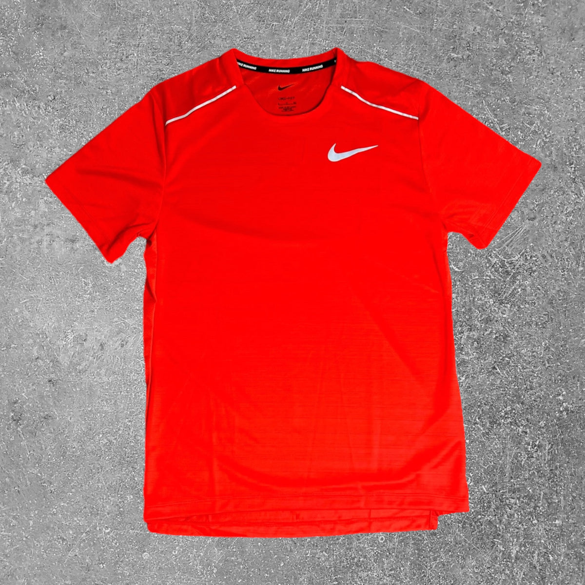 nike miler red t shirt
